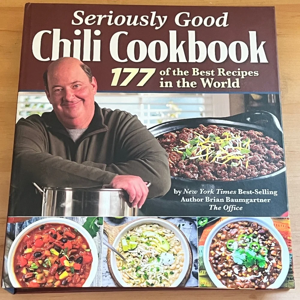 Seriously Good Chili Cookbook, New York Best Seller Brian Baumgartner, Spiral
